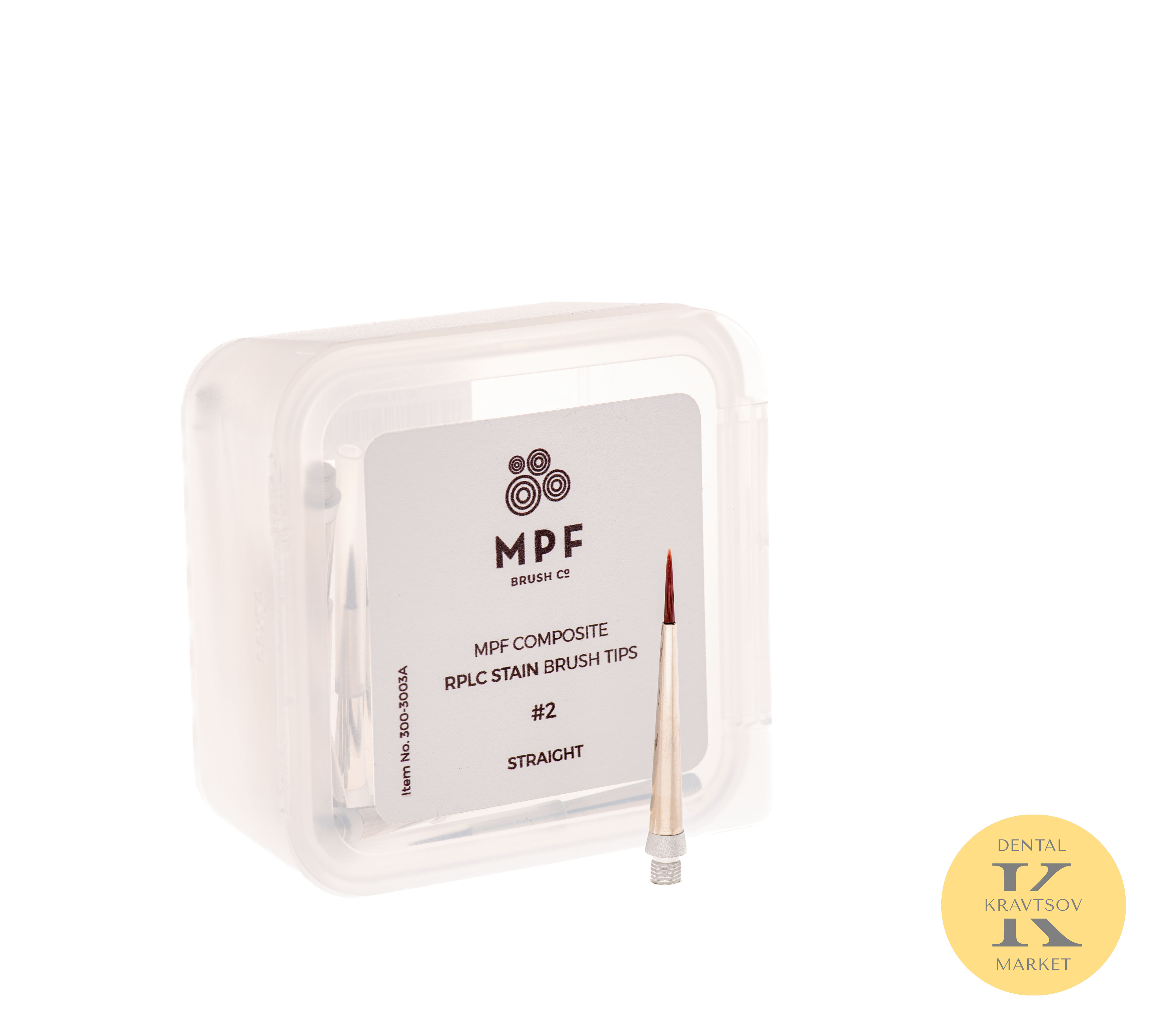Набор наконечников Composite Rplc Brush Stain Straight #2 (10 шт)
